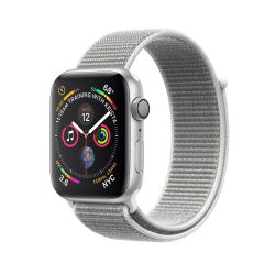 Refurbished Apple Watch Series 4 (GPS) Silver Aluminium Case with Seashell Sport Loop 44mm