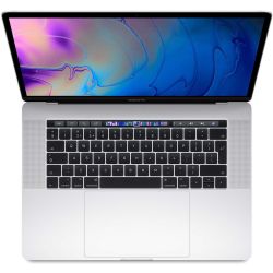 Refurbished Apple MacBook Pro 15,1/i7-8750H 2.2GHz/256GB SSD/16GB RAM/15.4-inch Retina Display/Intel 630+Radeon 555X/Touch Bar/Silver/A (Mid - 2018)