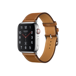 Refurbished Apple Watch Hermès Stainless Steel Case with Fauve Barenia Leather Single Tour 40mm